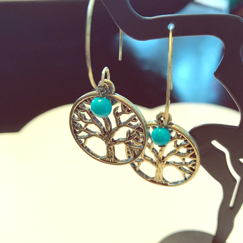 NEW! Tree of Life Loop Earrings