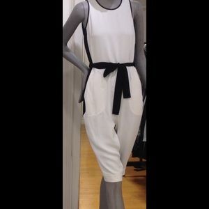 Black and white jumpsuit