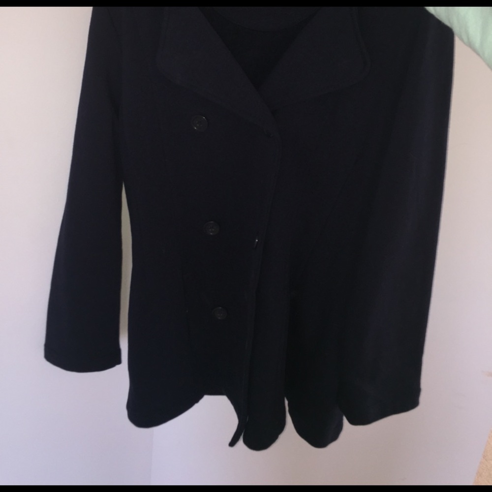 Merona navy blue hooded trench Cotten jacket