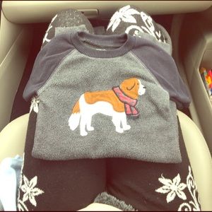 Carters fleece onesie with doggie SZ 3