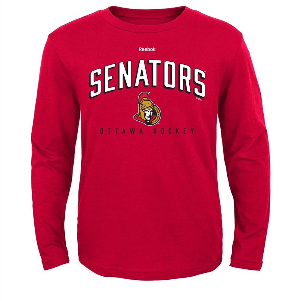 NHL Senators Boys Arched Standard Long Sleeve Tee