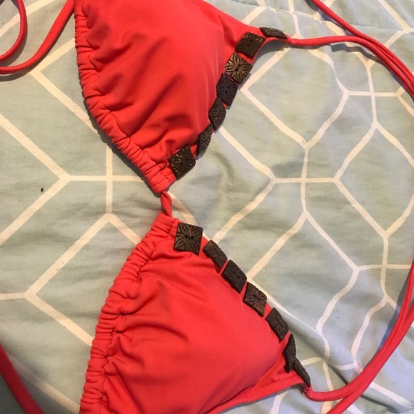 Red/pink bikini set - Picture 3 of 5
