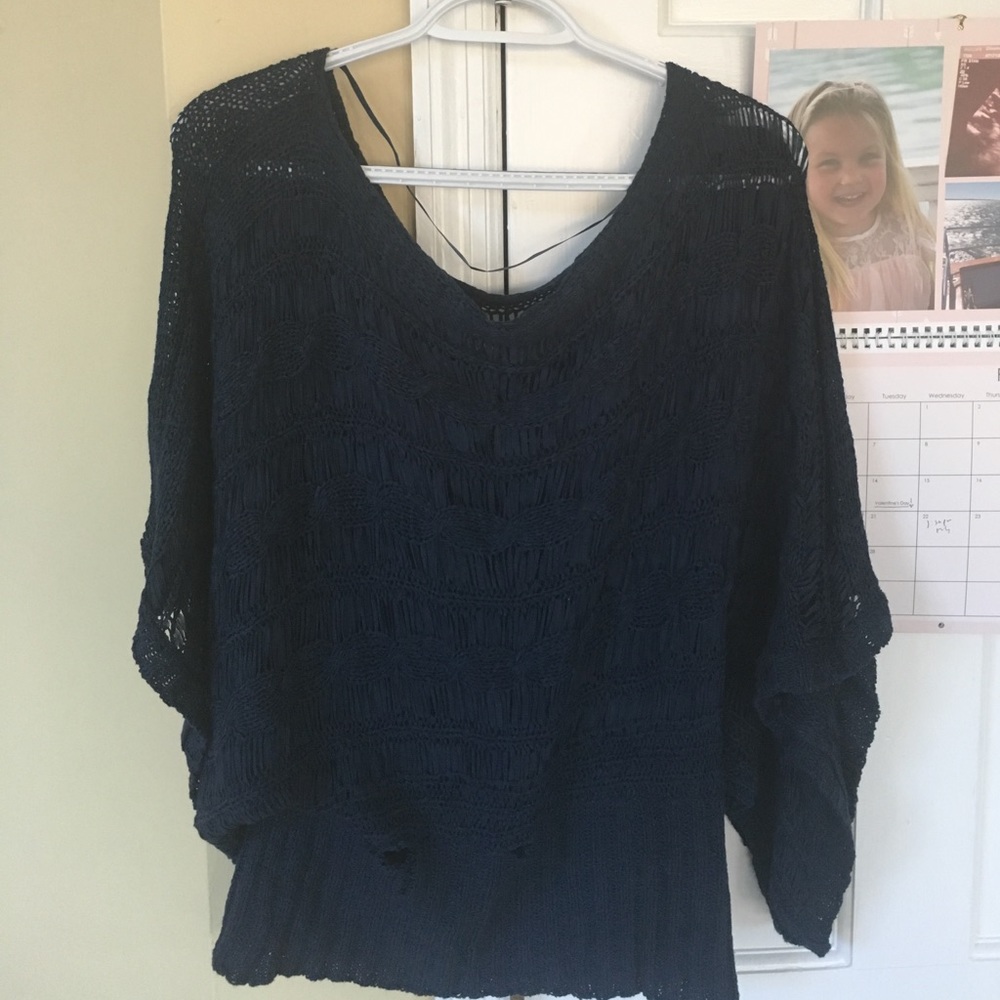 Blue decorative sweater