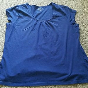 Cotton top, bright navy