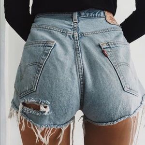 CUSTOM DISTRESSED LEVI SHORTS! ALL SIZES!!