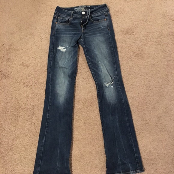 American eagle kick boot semi-destroyed jeans - Picture 1 of 4