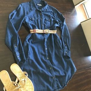 Banana Republic Chambray Shirt Dress