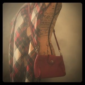 Red cross body Coach purse!