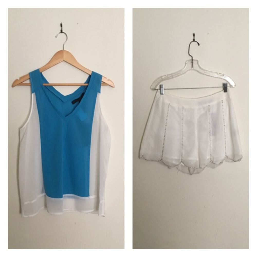 NWT Set: Ark & Co shorts/OVI tank top-L