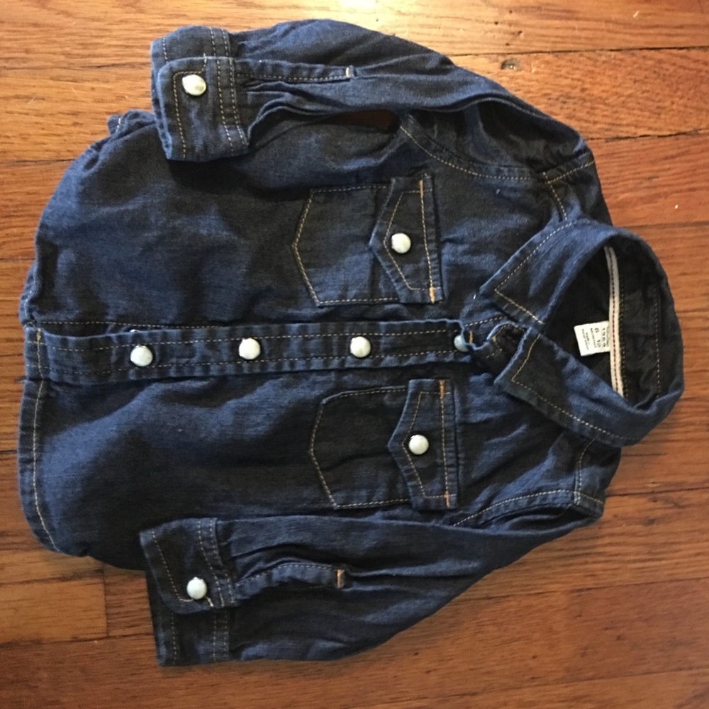 Baby Gap Denim Button Down Shirt