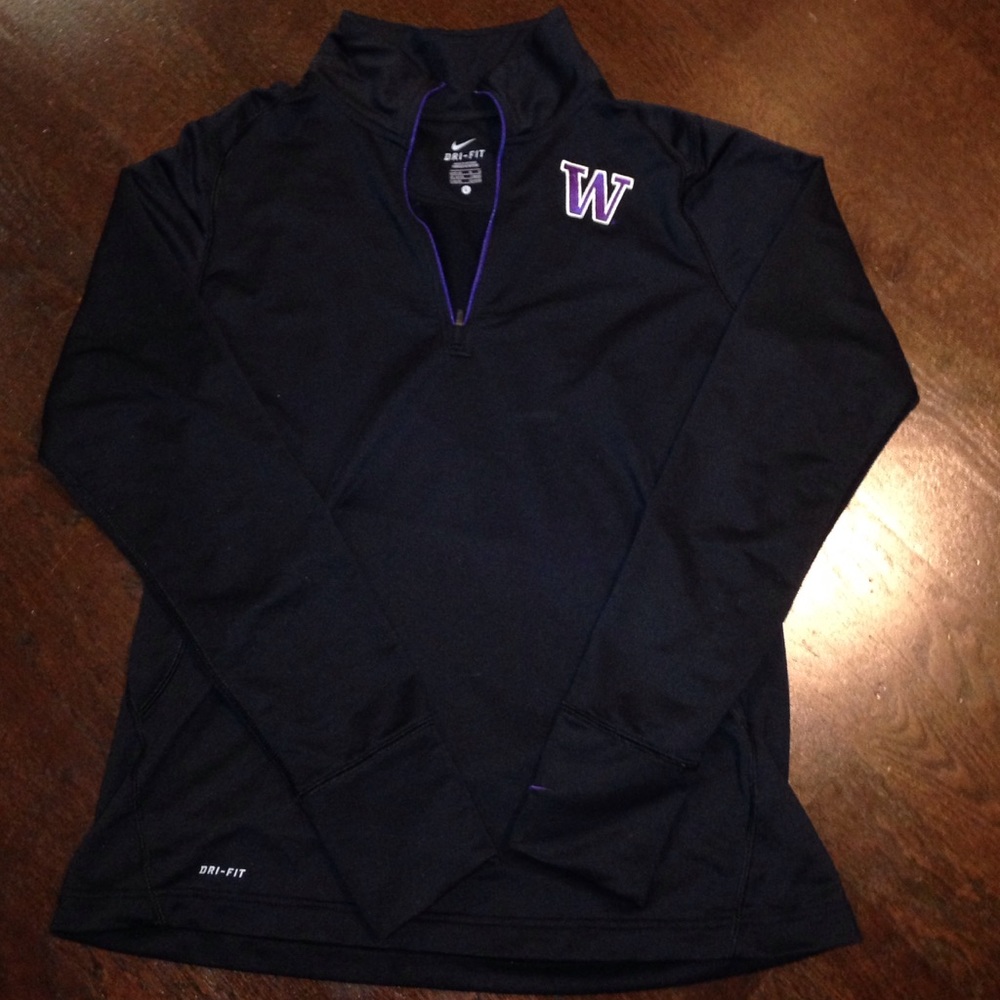 Women's University of Washington half zip jacket