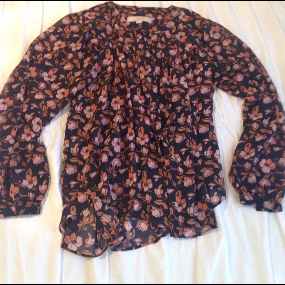 Loft Long Sleeve Fall Blouse