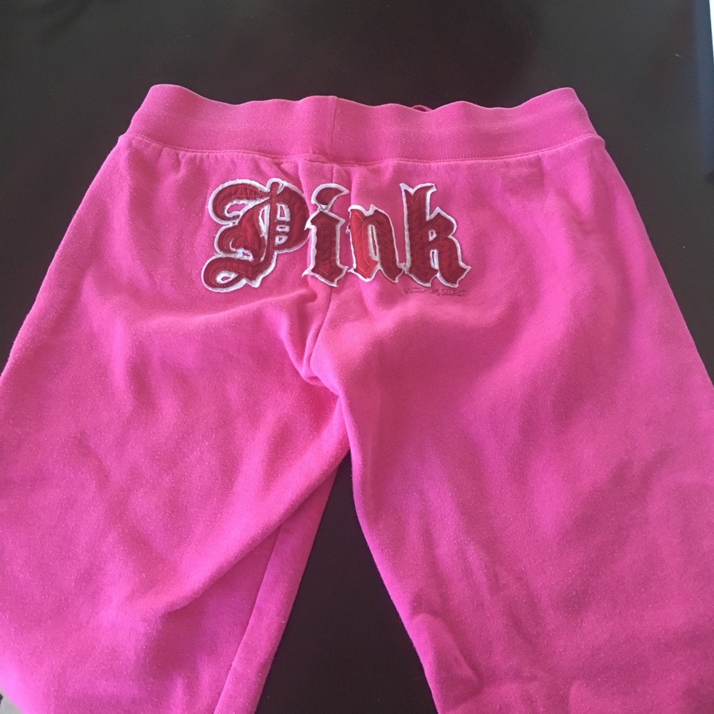 Pink Capri sweat pants