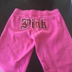 Pink Capri sweat pants