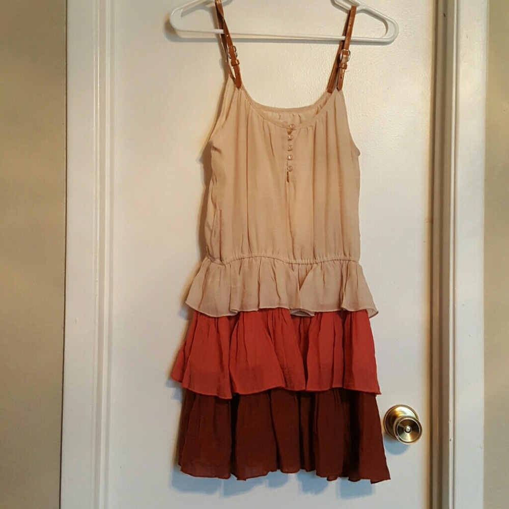 Country ruffle mini dress