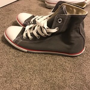 Slate Gray Hightop Converse Size 8
