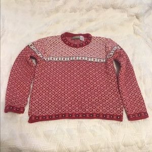 Liz Claiborne Liz Wear Red Fall Winter Sweater