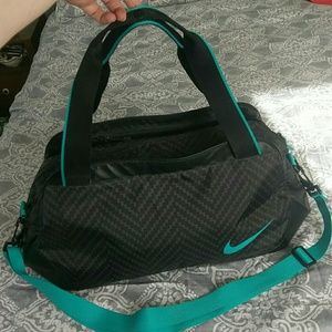 Nike gym bag, black chevron design