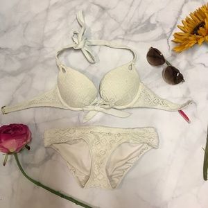 White Victoria's Secret push up bikini