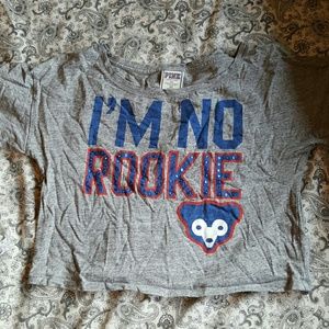 VS pink Cubs crop top