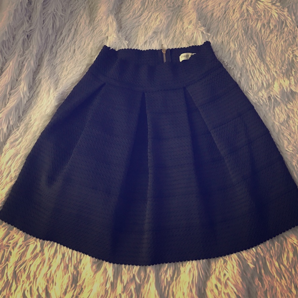 Navy blue bandaid skirt