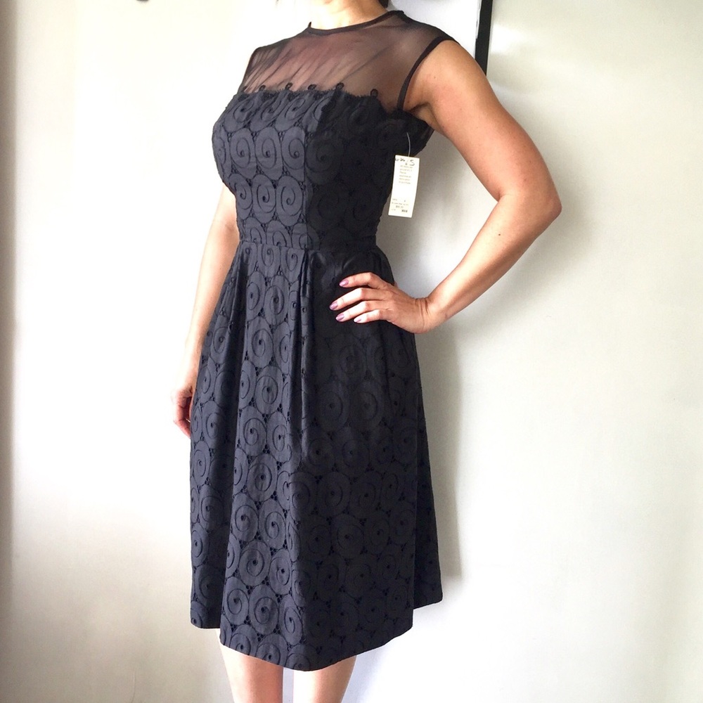 Vintage mid-century black cocktail dress