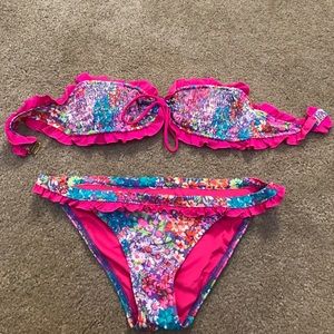 Ruffled Victoria's Secret bandeau bikini