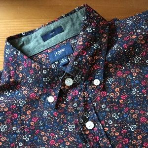J. Crew floral button down Slim Cut