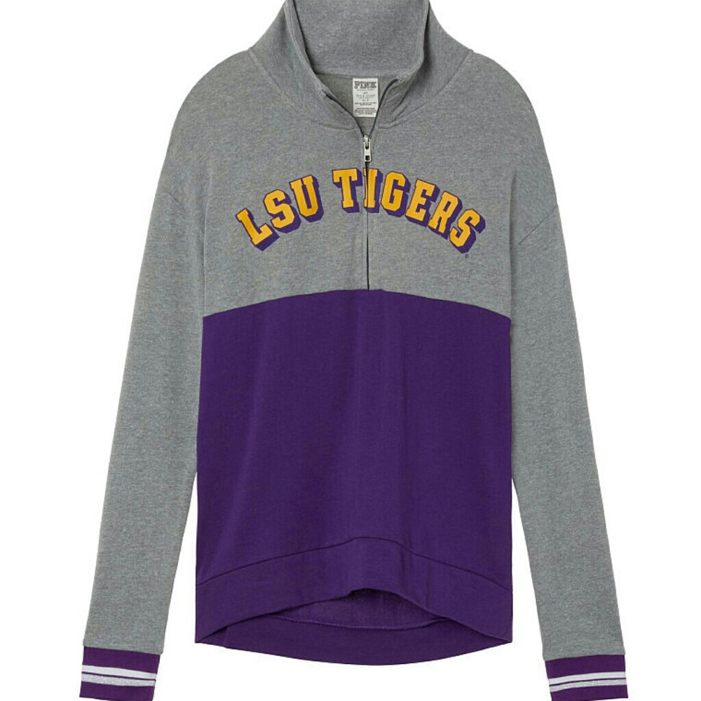 PINK Victoria Secret LSU High/Low Half-Zip