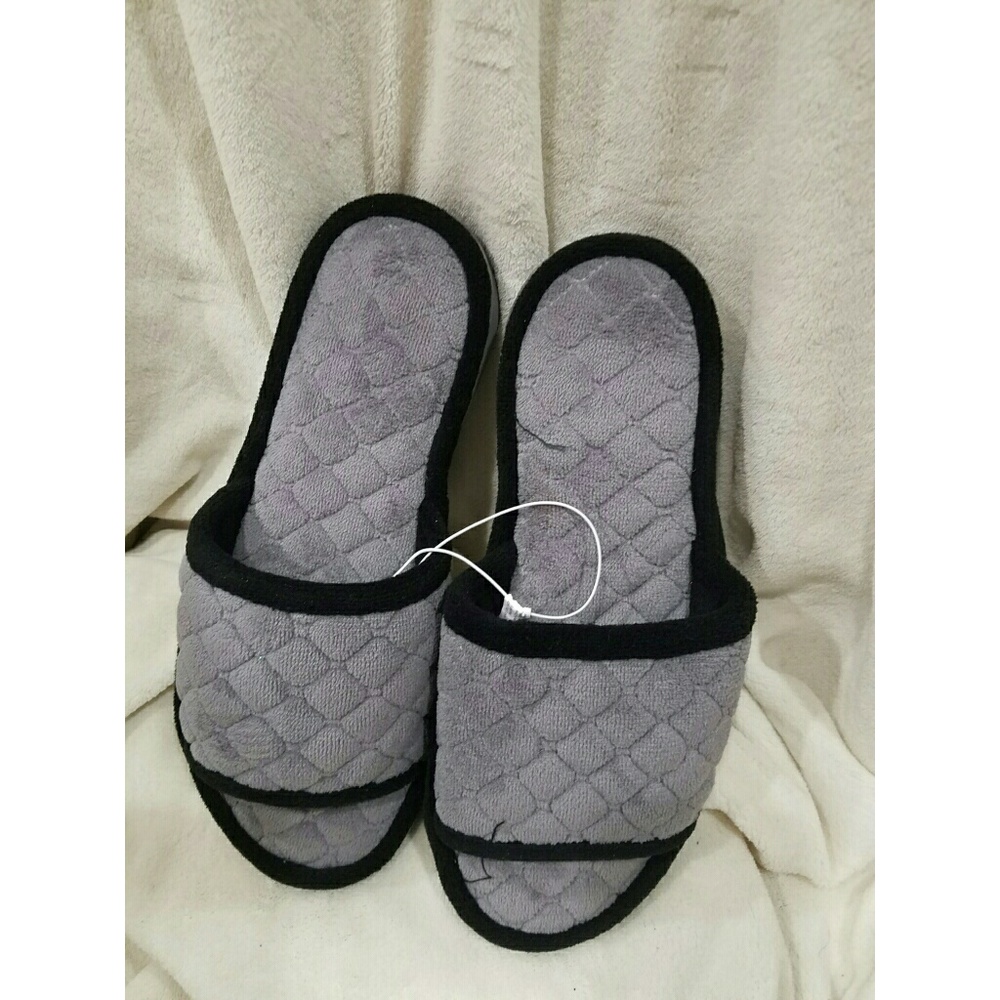 Dearfoams Quilted Terry Skide Slipper