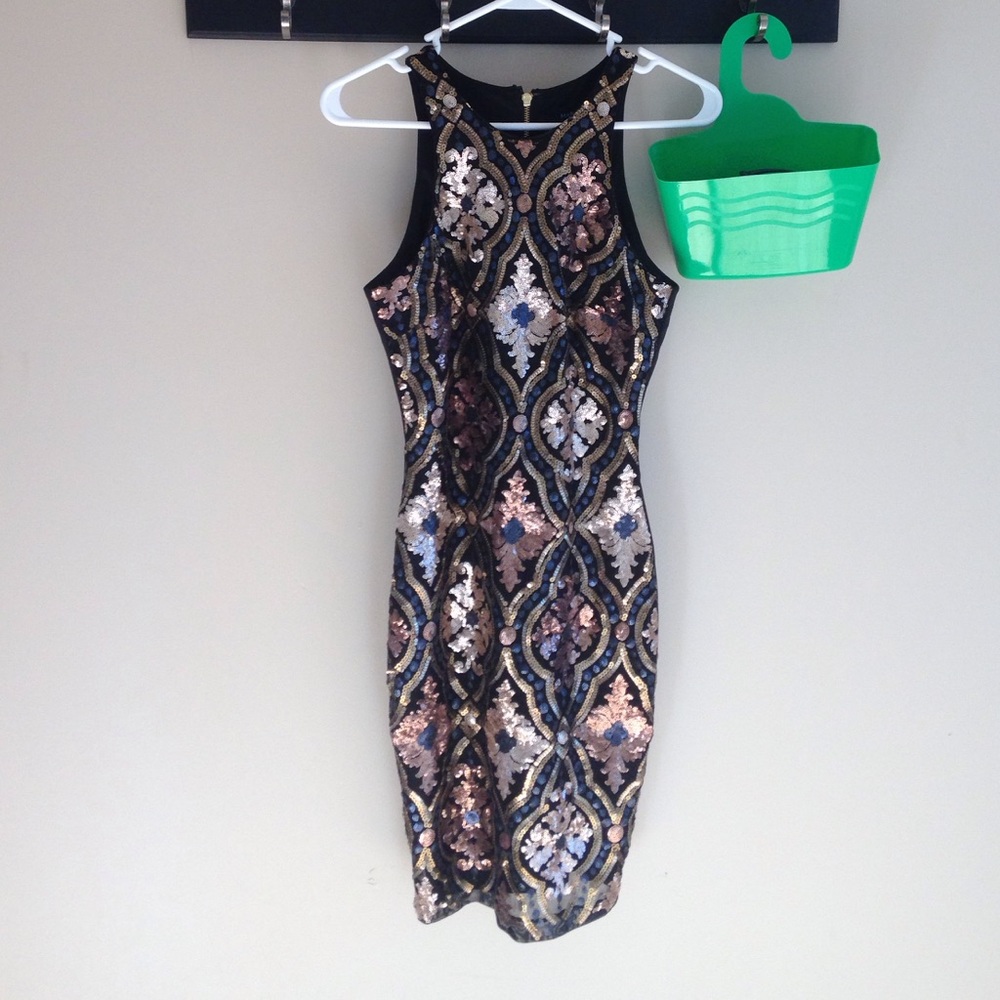High neck sequin dress! HOLD