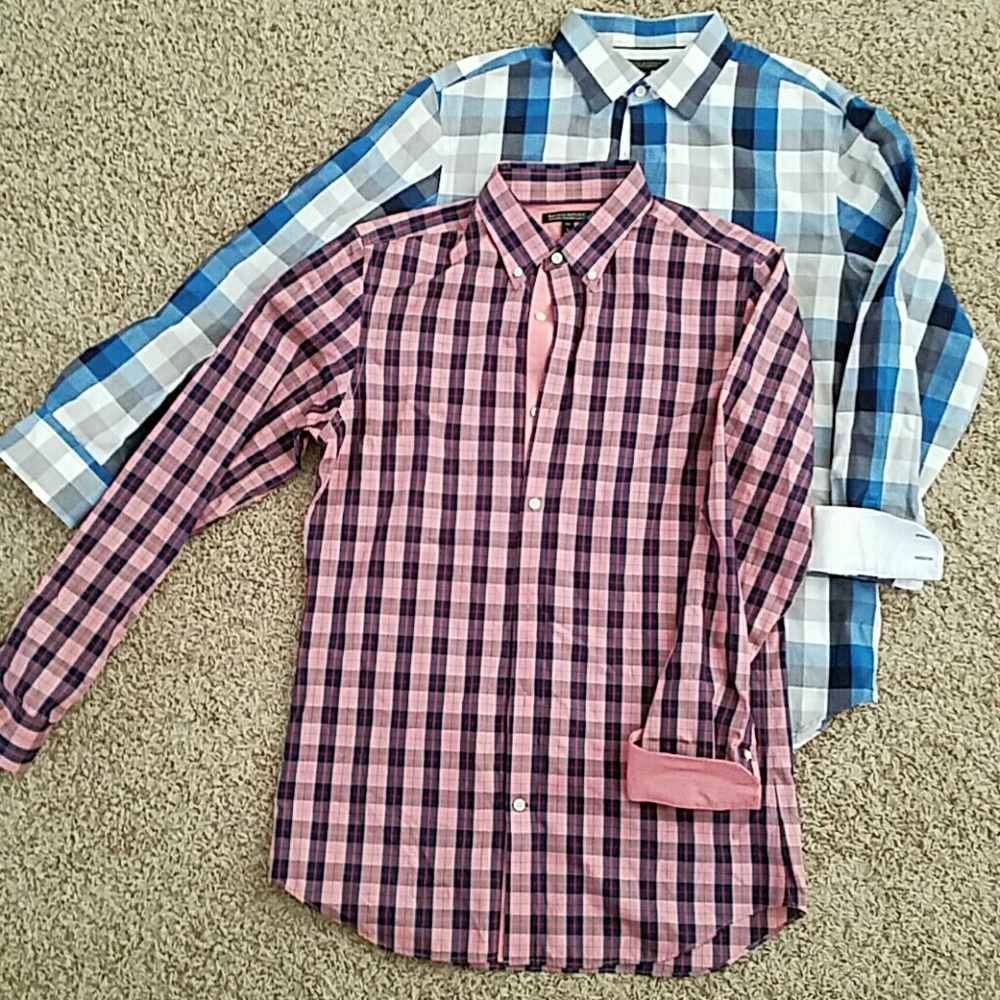 Lot of 2 Mens Banana Republic button down