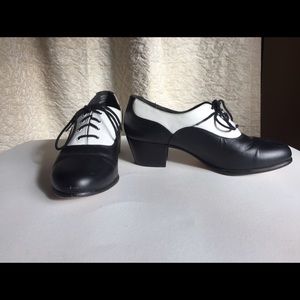 Capezio black & white characters shoes
