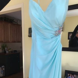 Turquoise prom dress