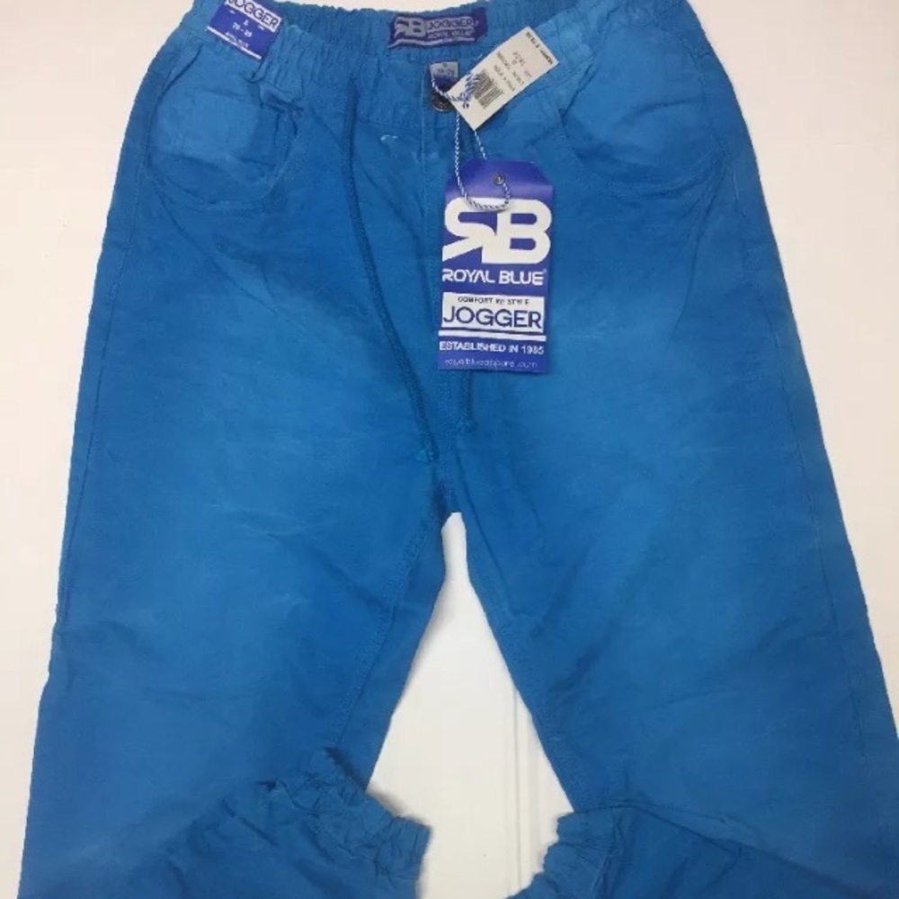 Royal Blue -Men's 5 Pocket Blue Joggers 79.00 MSRP