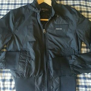Members Only Black Nylon Bomber Jacket