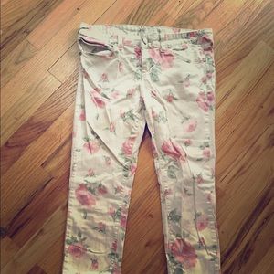 Flower power skinny jeans