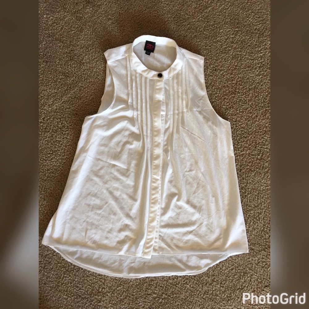 2B BeBe chiffon blouse Sz M