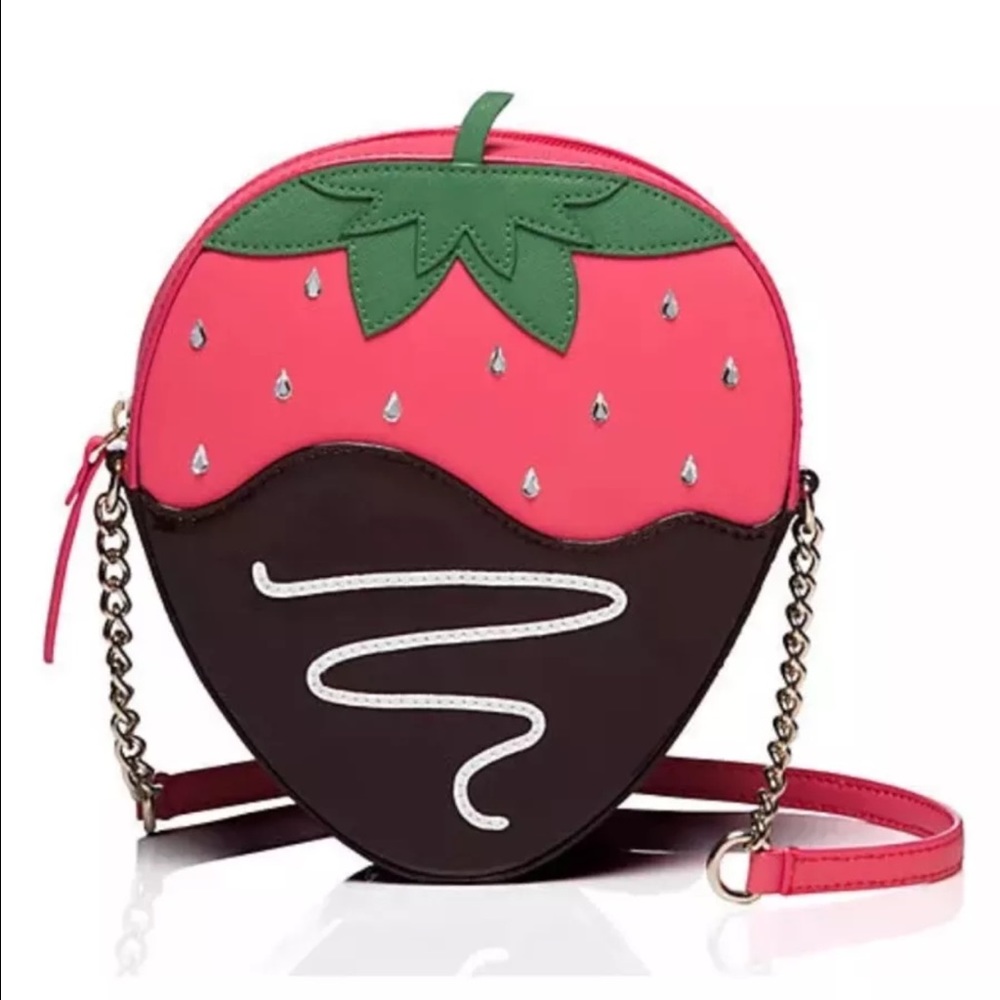 NWT Kate Spade chocolate dipped strawberry bag - Picture 1 of 2