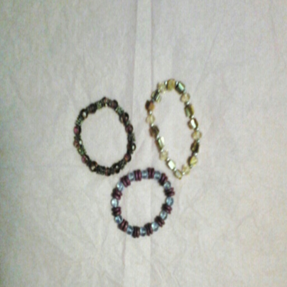 Group of bracelets, never worn