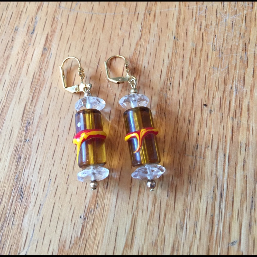 ADORABLE 1" HANDMADE FRENCHBACK EARRINGS