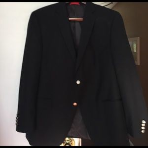 Men's black suit jacket