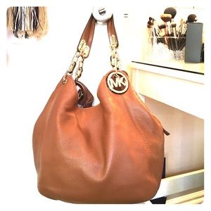 Michael Kors chestnut colored purse