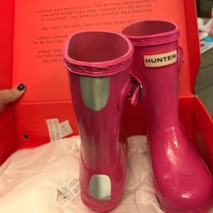 Girls Hunter glitter boots US 8 (girls/toddler)