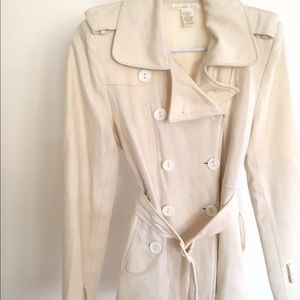 Charlotte Russe Lightweight Cream Coat