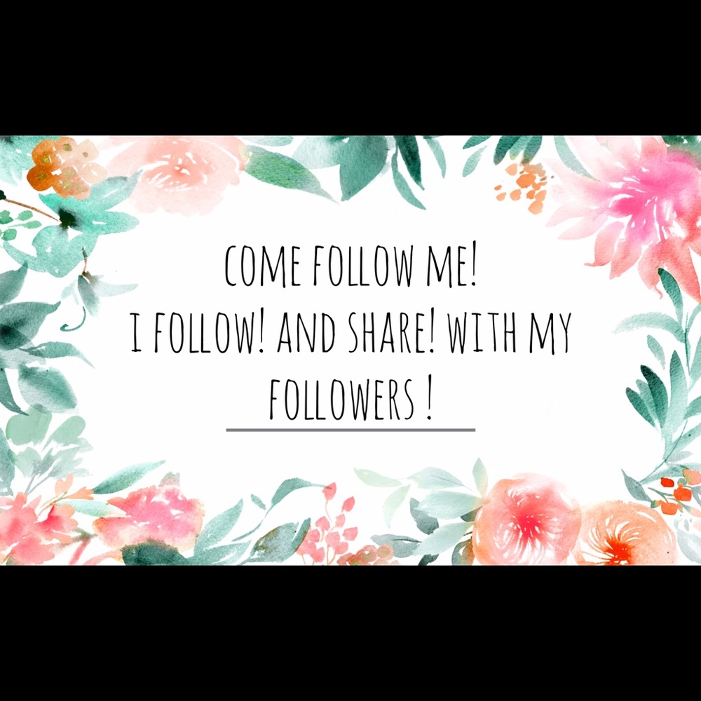 I follow and share with my followers 💕💕