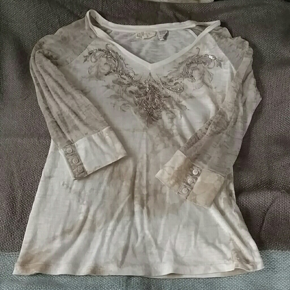Miss Me embellished top