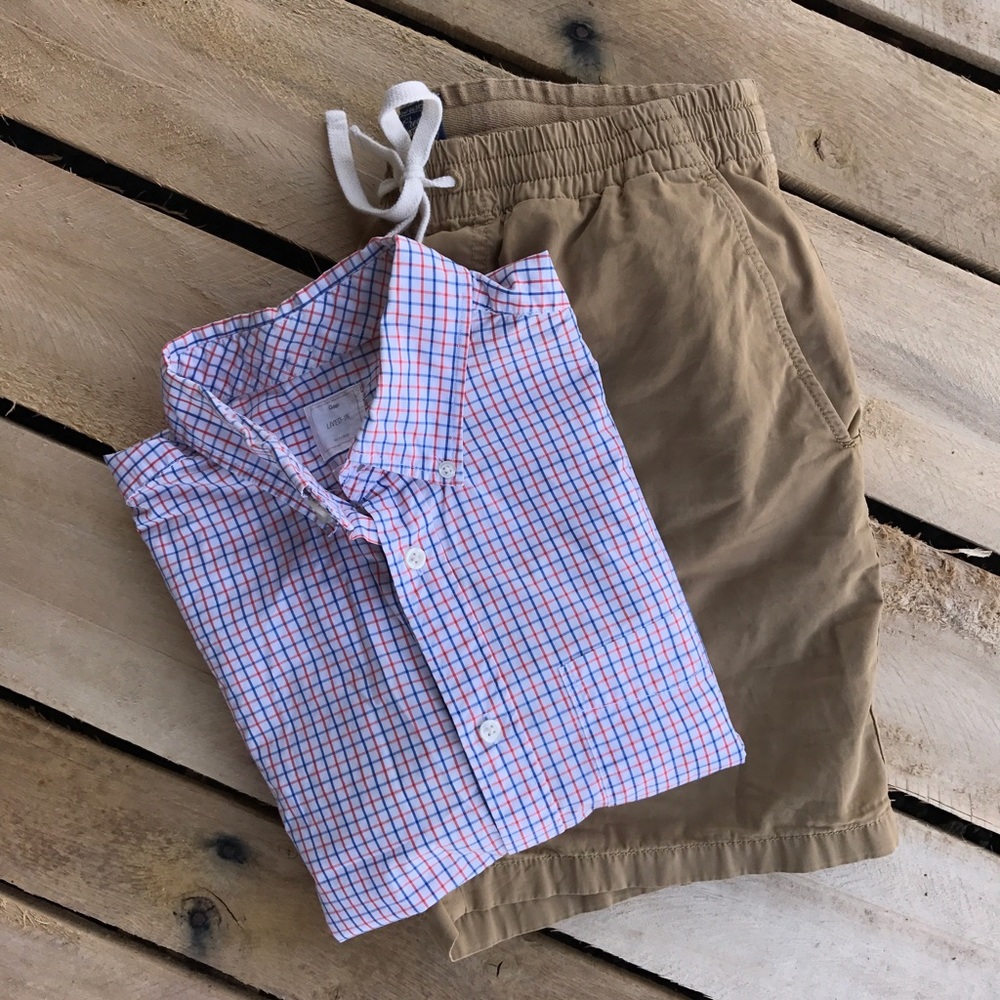 Gap Lived-in Checked Button Down