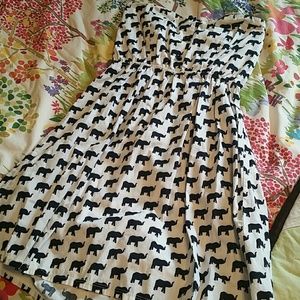 Elephant print dress