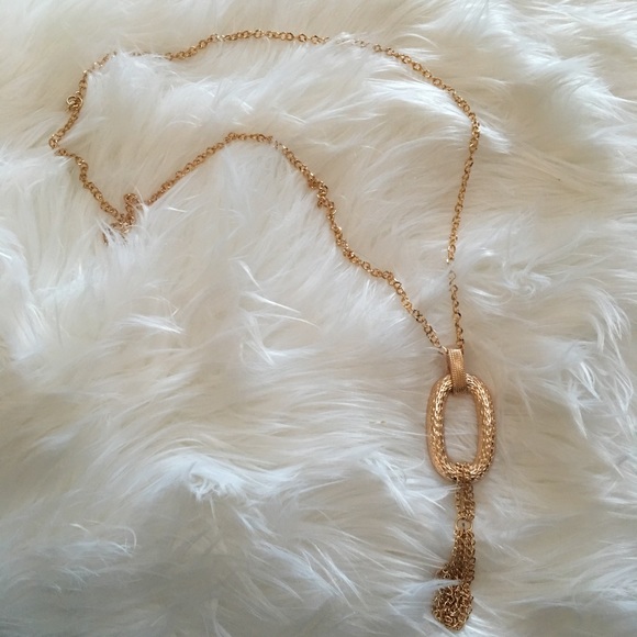 Blue teal long top dress tunic stretch + necklace - Picture 5 of 8